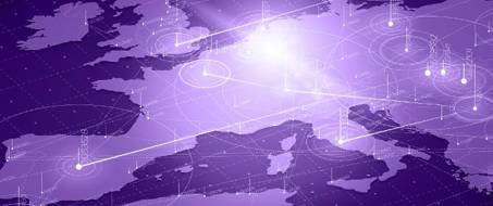 European map with centres of excellence