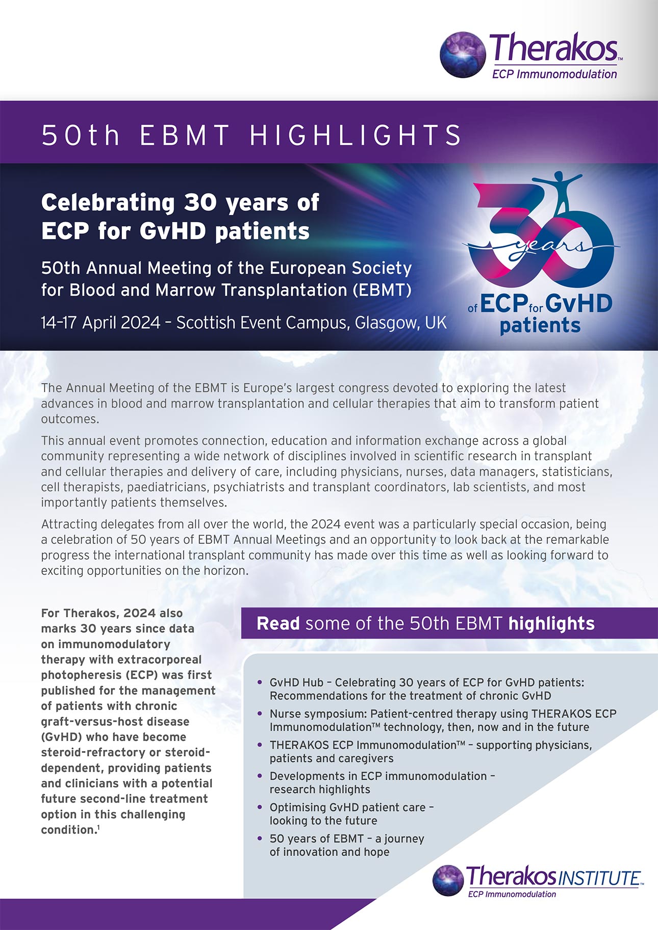 EBMT 2024 Highlights Report Front 2